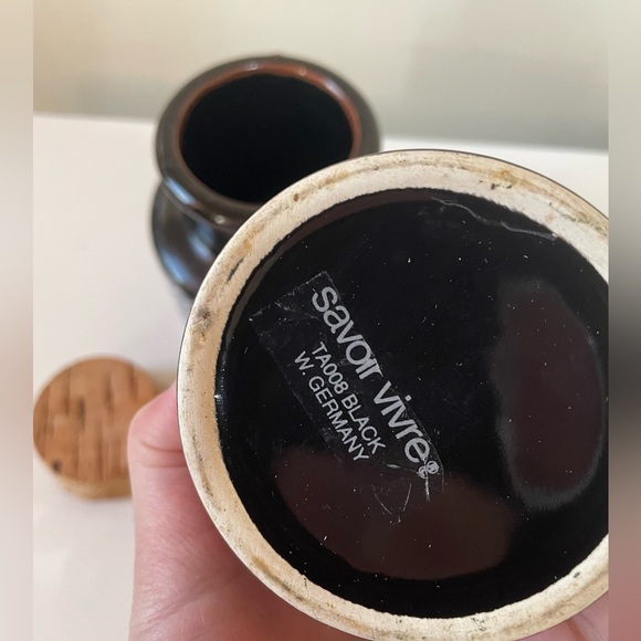 Set of two vintage cork bottle small canister - Picture 7 of 8